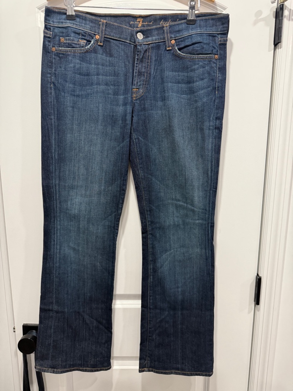7 For All Mankind Women’s Dark Blue Flare Jeans